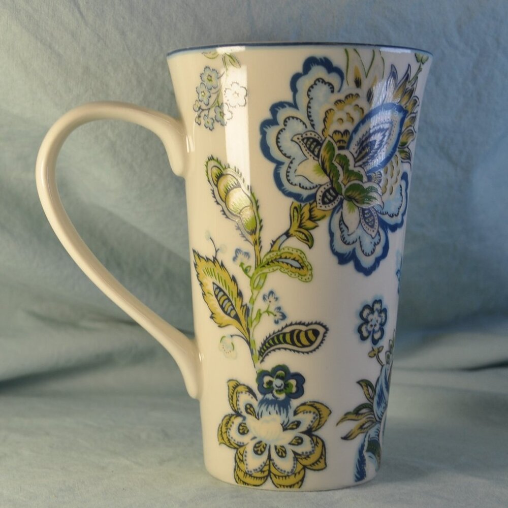*BOGO mugs* 22 oz mug 222 Fifth winter floral blue (w1190)